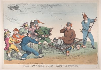 Korzikai varangy borona alatt, 1813. november 27., 1813. november 27. alkotó: Thomas Rowlandson