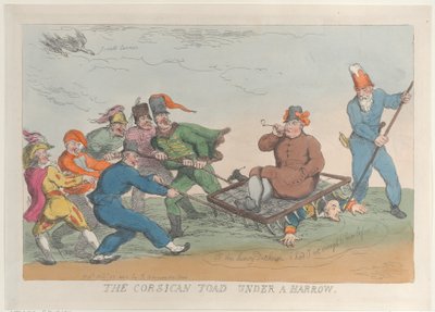 Korzikai varangy borona alatt, 1813. november 27., 1813. november 27. alkotó: Thomas Rowlandson
