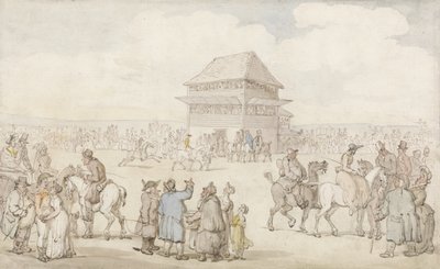 Egy zsúfolt versenytalálkozó, 1805-1010 körül (toll, tinta és w/c papíron) alkotó: Thomas Rowlandson