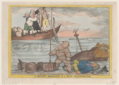 Új építésű búvárgép, 1806. május 31., 1806. május 31. alkotó: Thomas Rowlandson