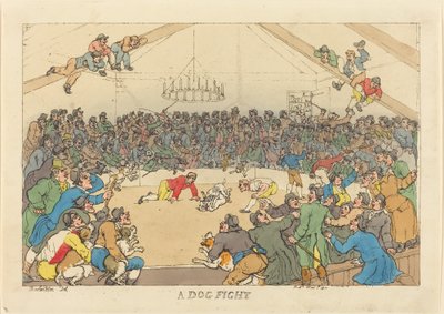 Kutyaviadal alkotó: Thomas Rowlandson