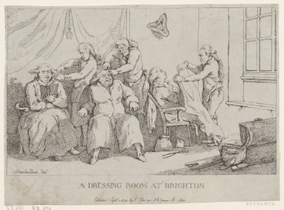 Egy öltöző Brightonban alkotó: Thomas Rowlandson