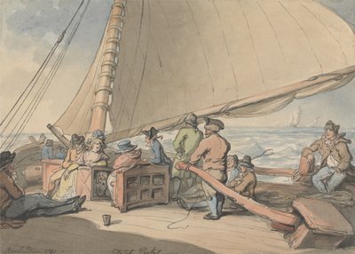 Egy holland csomag a felélénkülő szélben alkotó: Thomas Rowlandson
