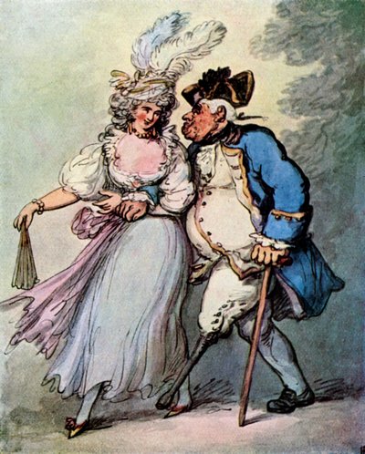 Egy francia fregatt egy angol háborús embert vontat a kikötőbe, 18. század vége – 19. század eleje, 1929. alkotó: Thomas Rowlandson