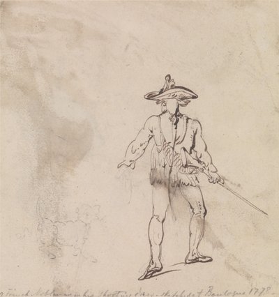 Egy vadászó francia nemes alkotó: Thomas Rowlandson