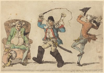 Egy francia férfi novemberben alkotó: Thomas Rowlandson