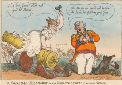 ?Általános felmentés vagy a Drága Angyal befejezõ ütése? alkotó: Thomas Rowlandson