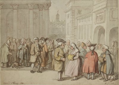 Egy csoport vázlatosan Rómában, 1770-1820 alkotó: Thomas Rowlandson