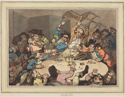 Egy rúgás a veszélytáblánál alkotó: Thomas Rowlandson