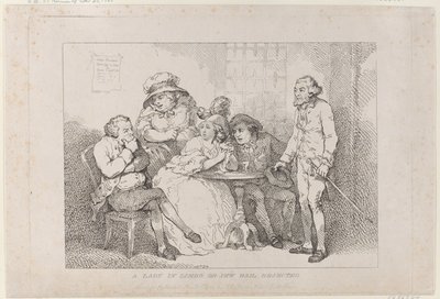 Egy hölgy a bizonytalanságban, avagy elutasított óvadék a zsidó ügyben alkotó: Thomas Rowlandson