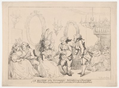 A ceremóniamester bemutatja a partnert alkotó: Thomas Rowlandson