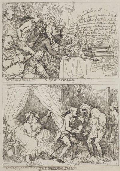 Egy új előadó – Az esküvői éjszaka alkotó: Thomas Rowlandson