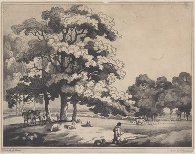 Egy parki táj, 1783-89., 1783-89. alkotó: Thomas Rowlandson