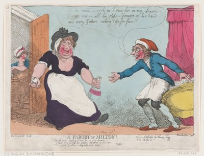 Paródia Miltonról, 1807., 1807. alkotó: Thomas Rowlandson