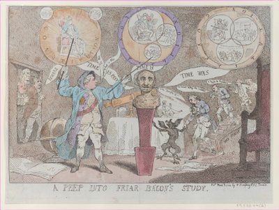 Bepillantás Friar Bacon tanulmányába, 1784. március 3., 1784. március 3. alkotó: Thomas Rowlandson