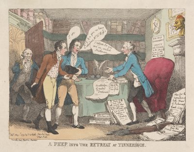 Egy pillantás a Tinnehinch-i visszavonulási helyre alkotó: Thomas Rowlandson