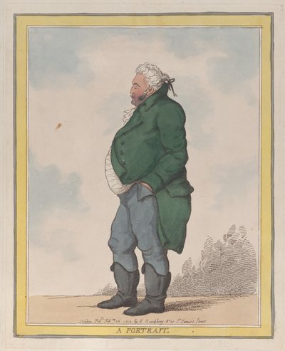 George portré, Pomfret 3. grófja, 1812. február 26., 1812. február 26. alkotó: Thomas Rowlandson