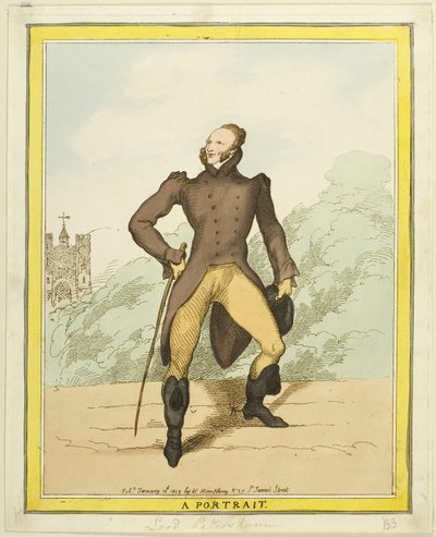 Egy portré: Petersham alkotó: Thomas Rowlandson