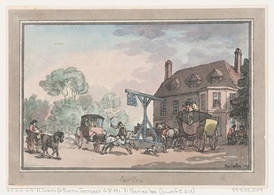 A Posting Inn alkotó: Thomas Rowlandson