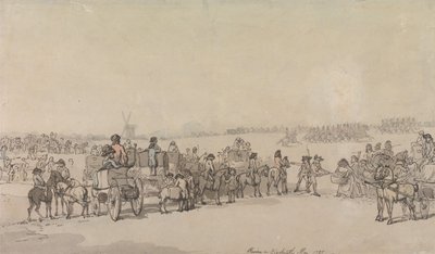 Egy beszámoló Blackheath-ről, 1785. május alkotó: Thomas Rowlandson