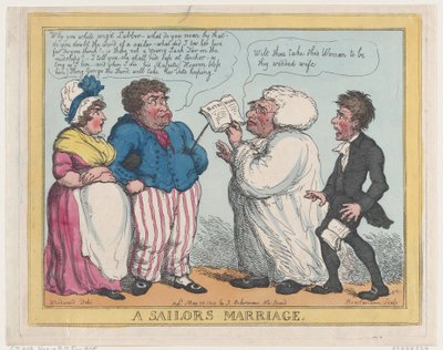 Tengerészházasság, 1805. május 25., 1805. május 25. alkotó: Thomas Rowlandson