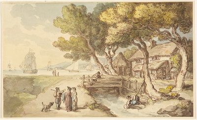 Jelenet Cornwallban alkotó: Thomas Rowlandson
