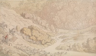 Szarvasvadászat a Nyugat-vidéken alkotó: Thomas Rowlandson