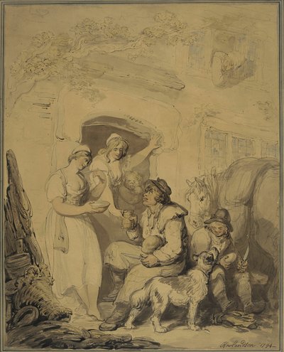 Megállás a fogadóban alkotó: Thomas Rowlandson