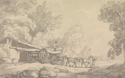 Egy fa szekér alkotó: Thomas Rowlandson