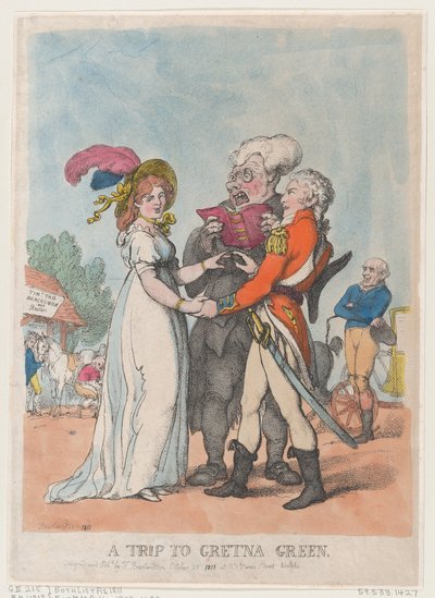 Utazás Gretna Greenbe, 1803., 1803. alkotó: Thomas Rowlandson