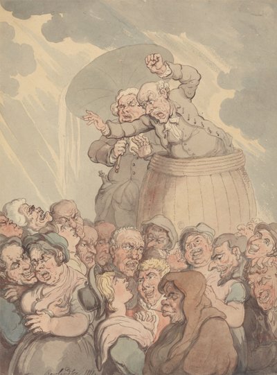 A Tub Thumper alkotó: Thomas Rowlandson
