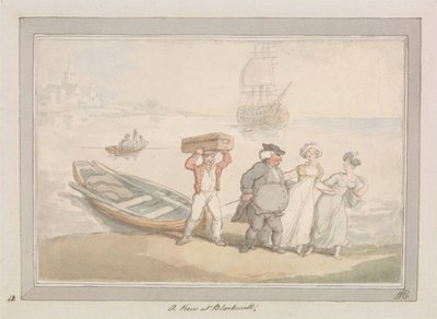 Kilátás Blackwallra alkotó: Thomas Rowlandson