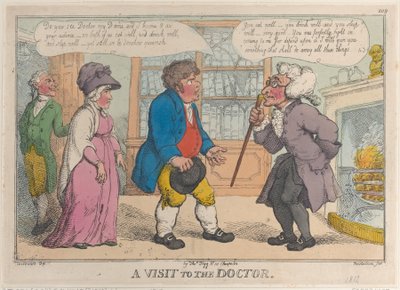 Látogatás az orvosnál, 1809-12., 1809-12. alkotó: Thomas Rowlandson