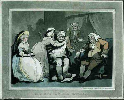 "A Visit to the Uncle", akvatintázta Francis Jukes (1747-1812), kiadta E. Jackson alkotó: Thomas Rowlandson