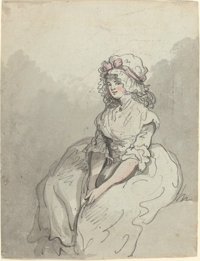 Egy fiatal angol szépség alkotó: Thomas Rowlandson