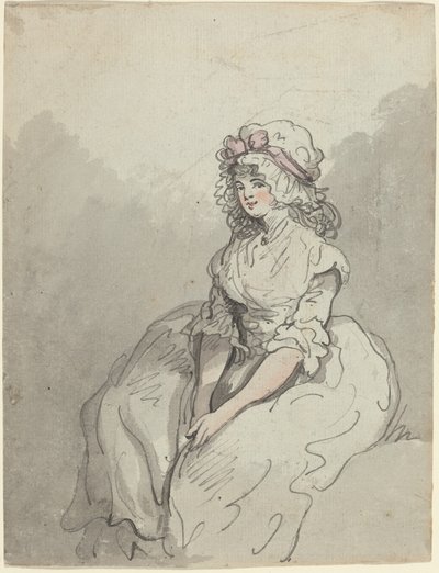 Egy fiatal angol szépség alkotó: Thomas Rowlandson