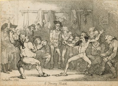 Vívómeccs alkotó: Thomas Rowlandson