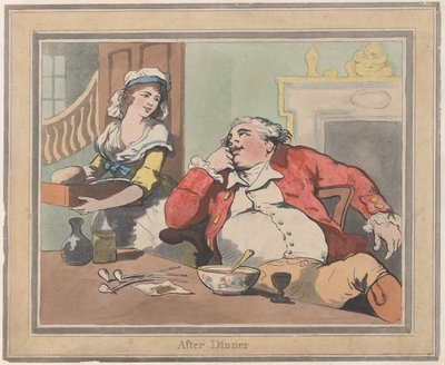 Vacsora után 1789. október 22., 1789. október 22. alkotó: Thomas Rowlandson