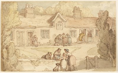 Alms House of Tottenham alkotó: Thomas Rowlandson