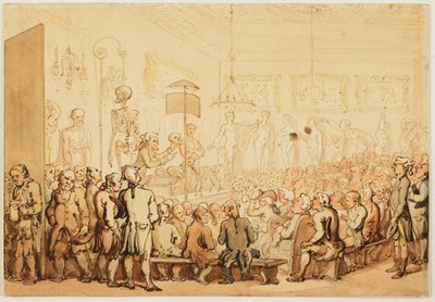 Anatómiai előadás a Királyi Művészeti Akadémián alkotó: Thomas Rowlandson
