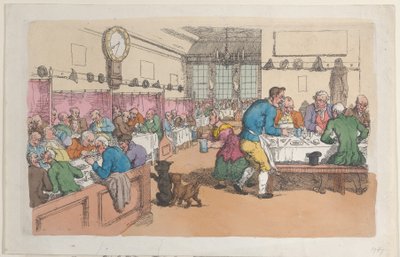 Egy étterem alkotó: Thomas Rowlandson
