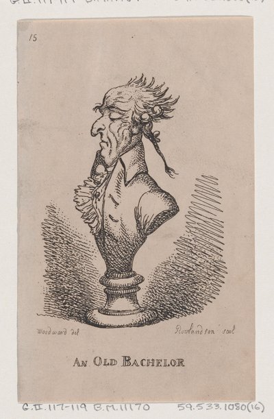 Egy öreglegény, 1808., 1808. alkotó: Thomas Rowlandson