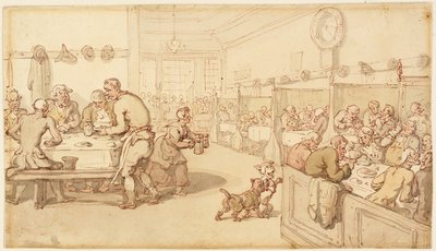 Egy régi angol étkezdében alkotó: Thomas Rowlandson