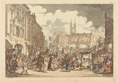 Bartholomew vásár alkotó: Thomas Rowlandson