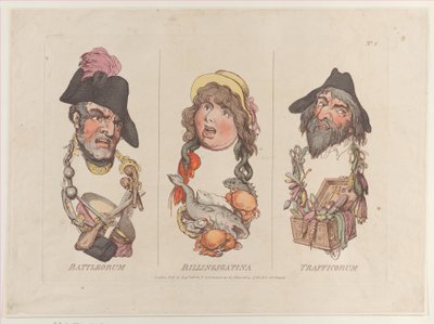 Battleorum, Billingsgatina, Trafficorum, 1800. augusztus 15., 1800. augusztus 15. alkotó: Thomas Rowlandson