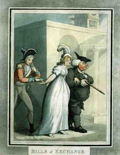 Váltók, kiadó: Rudolph Ackermann alkotó: Thomas Rowlandson