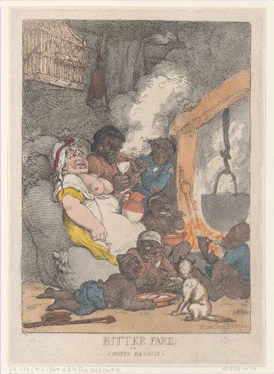 Keserű vitel vagy söprés, Regaling, 1812., 1812. alkotó: Thomas Rowlandson