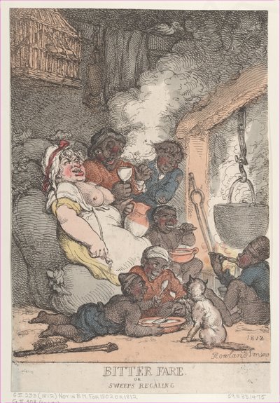 Keserű vitel vagy söprés, Regaling, 1812., 1812. alkotó: Thomas Rowlandson