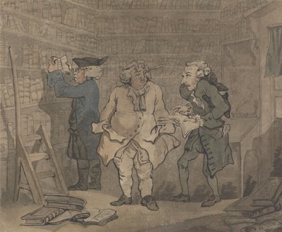 Könyvkereskedő és író alkotó: Thomas Rowlandson