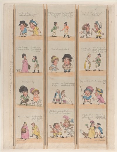 Borders for Rooms, Extravaganzas Plate 6, 1799. május 2., 1799. május 2. alkotó: Thomas Rowlandson
